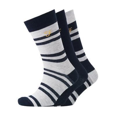 Farah - "Falton" Socken für Herren (3er-Pack) (Schwarz/Weiß) Image