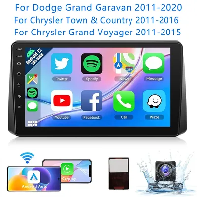 9 Inch Wireless Touchscreen Car Radio Stereo for Dodge Grand Caravan 2011-2020 Chrysler Grand
