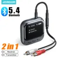 Joyroom 2-IN-1 Bluetooth 5.4 Ricevitore Trasmettitore 400mAh Adattatore per auto AUX con display a LED per musica per auto/chiamate in vivavoce JR-CB2S