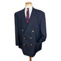Blazer doppiopetto blu navy vintage BROOKS BROTHERS ~ taglia 50-52 R ~ giacca / cappotto sportivo ~ bottoni dorati ~ taglie forti