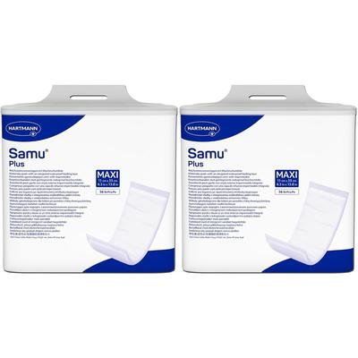 2x Samu Wöchnerinnen Vorlagen Plus maxi 11x35 cm 2x56 St Beutel Image