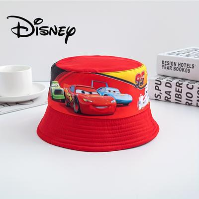 TEMU 1pc Lightning Bucket Hat, Polyester, Breathable & Lightweight, Hand Washable, Inelastic, With Red, Accents - Ideal For Beach, Travel, Casual Sun Protection Image