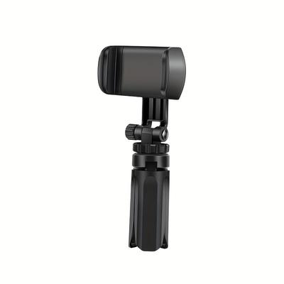 TEMU 1pc Universal Mini Tripod Phone Stand, Portable Abs Material, 360° Rotation, 180° Angle Adjustment, Stable Grip For Desktop Use Image