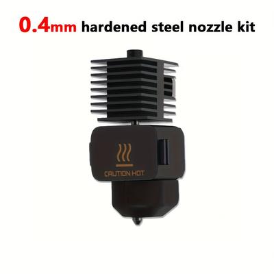 TEMU 3d Printer Parts Hotend Kit For A1 A1 Mini Hot End Assembly 0.2 0.4 0.6 0.8mm Hardened Steel Nozzle Kit Image