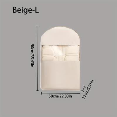 TEMU Zipper Garment Bags For Hanging Clothes, Suit Covers Bags For Men Or Women, Dress Bags For Storage Suits, Shirts,t-shirts And Jackets On Closet Image
