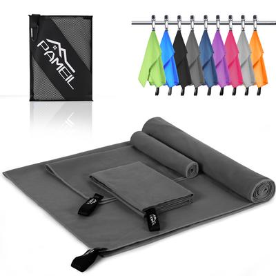 TEMU Microfiber Towel 3-piece Set (160x80cm Large Bath Towel + 2x 80x40cm Small Towels), Quick-dry Microfiber Towels For Gym, Sauna, And Travel Image