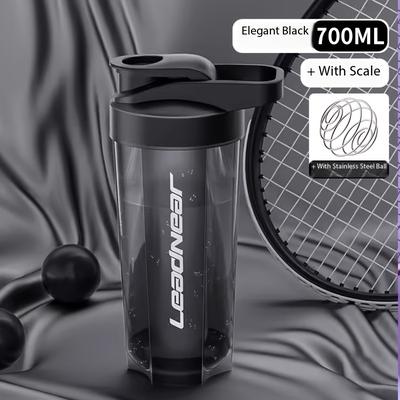 TEMU 500/700ml, /23.6oz, Bpa Free Round Plastic Shaker For Protein Shakes, Leak Proof, Portable, Lightweight, Hand Wash Only, Gift For Christmas/ 1//halloween/easter/hanukkah Image