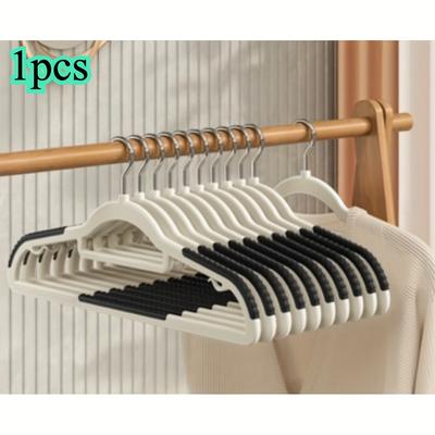 TEMU Heavy Duty Non-slip Clothes Hangers Set - Space-saving, Sturdy Abs Storage Racks For In Bedroom, Closet, Wardrobe, , Polished Finish, Drying Hangers Included, Hangers For Clothes Image
