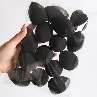 TEMU 9pcs Random Color And Shape Beauty Sponge, Foundation Mixing Sponge Set, Suitable For Liquid, Cream And Powder, Latex-free Dual Use Wet And Dry Makeup Powder Puff, Suitable For Types Image