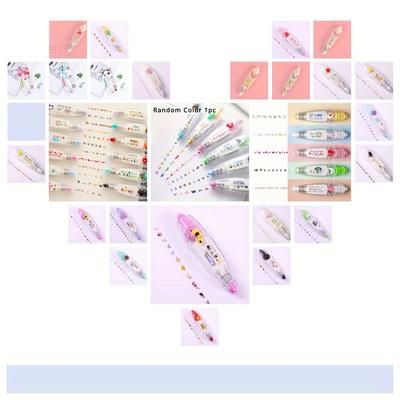 TEMU Random Pattern Fantasy Cartoon Embossed Lace Stamp - Colorful, Fun And - Suitable For Diy Crafts, Scrapbooking And Party Supplies Image