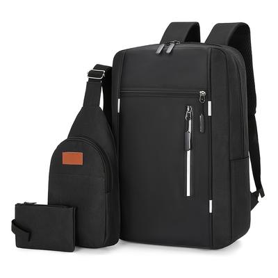TEMU -piece Set Of Men's Shoulder Bags, Including A Shoulder Bag, Chest Bag, And Coin Purse, Suitable For Back-to-school, Travel, Business, , And With Large Capacity Image
