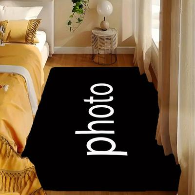 TEMU Customizable Photo Pattern Soft Thick Printed Carpet, Non-slip Entrance Mat For Bathroom, Living Room, Bedroom, Laundry Room - Machine Washable Home Decor Image
