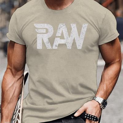 TEMU Graphic Tee For Men - Casual Short Sleeve, Breathable Polyester, Machine Washable - Fashion, Print, Letters Image