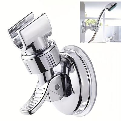 TEMU 1pc Multifunctional Rv Bathroom Shower Head Mounting Bracket With Strong Suction Cup, Adjustable Handheld Shower Holder Image