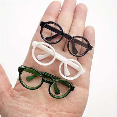 TEMU 3pcs Adorable Mini Glasses Set - Diverse Color & Style Eyewear For Dolls & , Accessories For Dolls, Craft Decorations | Accessory Set | Diverse Color Eyewear, Doll Accessories
