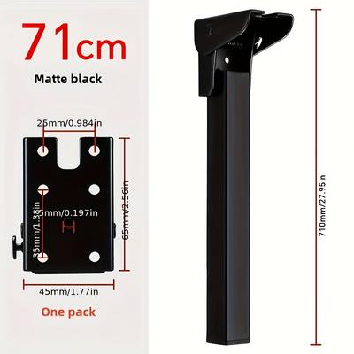 TEMU 1pc Invisible Folding Table Leg - 90 Degree Concealed Support, Outdoor Furniture Hardware Accessory, Square For Tables And Chairs Image