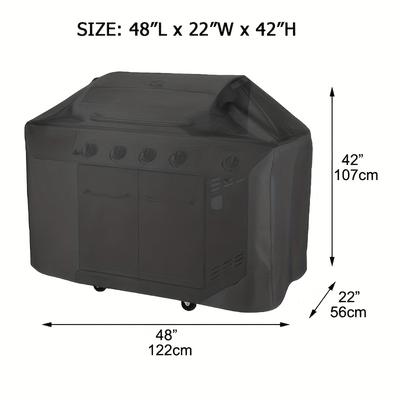 TEMU Basic Outdoor Bbq Grill Cover, 10 Sizes, Suitable For Most Grills Image