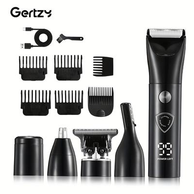 TEMU Electric Trimmer For Men, Versatile And Rechargeable Via Usb, Includes A Comb, Suitable For Grooming Beard, Face, Body, And Intimate Areas, Perfect As A Gift For Men. Image
