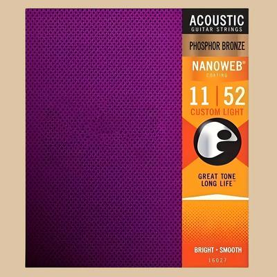 TEMU 6pcs Set Of Acoustic Guitar Strings, Tone And , Suitable As A Holiday Gift Image