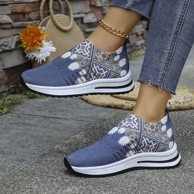 TEMU Women's Lightweight Slip-on Sneakers - Low Top, Breathable Fabric With Tpr Sole, Random , Versatile Footwear Image