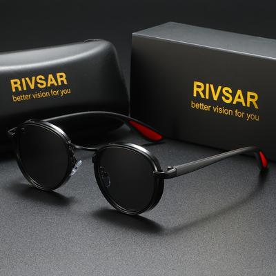 TEMU Rivsar's 's Sunglasses Feature A High-end Round Design, Trendy In Europe And America. Image