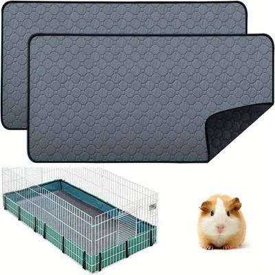 TEMU Washable Guinea Pig Mat, Waterproof Reusable Non-slip Guinea Pig Supplies Fast Super Absorbent Mat Image