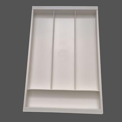 TEMU 1pc Adjustable & Expandable Makeup Organizer Drawer Divider - Plastic Cosmetic Storage Box With Removable Sections For Countertop Use, Ideal For Layering Makeup Items, Makeup Organizers Image