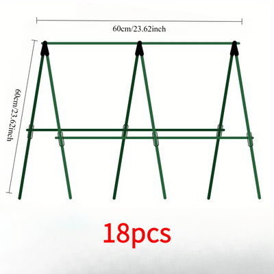 TEMU Sturdy Metal Climbing Plant Garden Trellis Set - Great For , Beans And Tomatoes - Durable Plant Support. 34pcs/18pcs Per Set Image