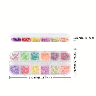 TEMU Fruits Resin Filled Decorative Lemon Strawberry Orange Polymer Clay Slices For Epoxy Resin Silicone Mold Filling Material For Jewellery Pendant Resin Shaker Fillers Image