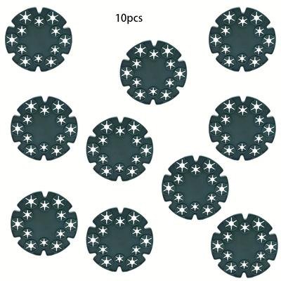 TEMU 10/20pcs Holder - Durable Plastic Garden Plug Connector With 12 Holes For Climbing Plants, For Sweet , Beans, Tomatoes And Image