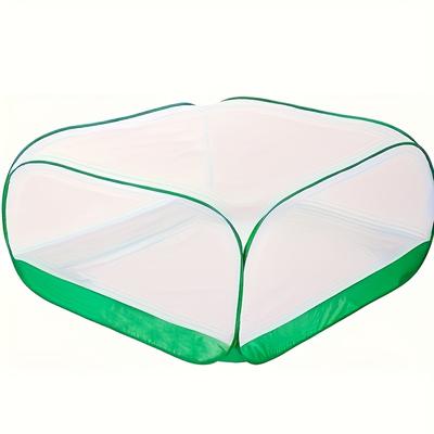 TEMU Upgraded Garden Netting- 40 × 40 × 20 Inches Pop-up Plant Covers Net, Ultra Fine Garden Mesh Netting, For Garden Protection, Bird Pest Barrier Net Row Cover For Plant Fruit Vegetable Image