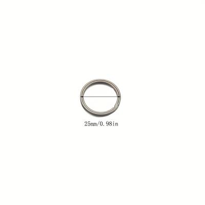 TEMU Titanium Alloy Key Ring, Split Side Pushing Key Ring For Men And Women, Car Key Chain, Quick Release Creative Gift Image
