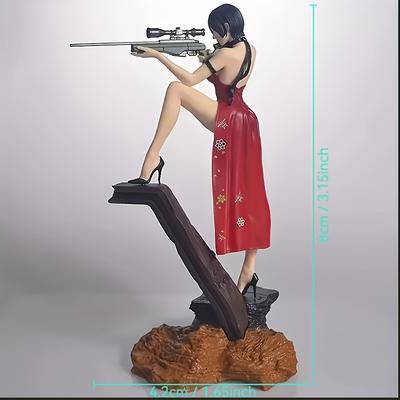 TEMU 80mm King Figure Statue Model, Assembly Kit, Durable Abs Resin Unpainted Grey Color Collectible For And Players