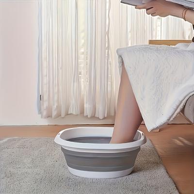 TEMU Portable Foot Soaking Tub, Collapsible Foot Bath, Unscented, No Electricity Required, Easy To Carry, Suitable For Home, Dormitory, And Laundry Use. Image