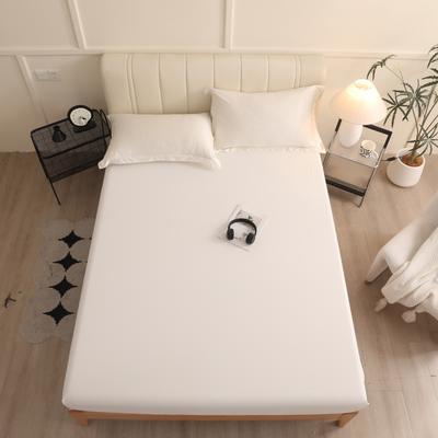TEMU Soft & Breathable Waterproof Fitted Sheet With - Bedroom, , Dorms & Hotels - Machine Washable, White, Mattress Protector Waterproof Image