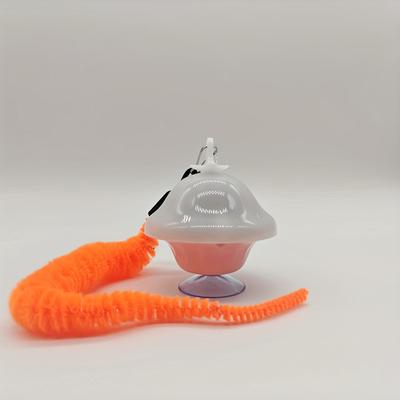 TEMU Adorable Mushroom-shaped Cat Toy, Eye Designs, Suction Cup For Smooth Surfaces, Retractable Cord & Replaceable Bell-headed Parts - Ideal For Indoor Cat Play! Image