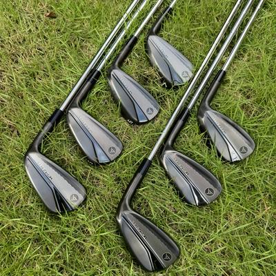 TEMU Yamahero S880 Forged Golf Iron Set 4-pw, Right Hand, Men's, Stainless Steel Head, Steel Shaft, Rubber Grip, S-stiff Flex, Black/golden - Bundle Image