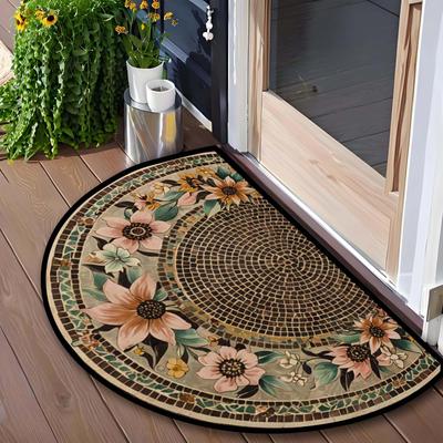 TEMU Luxurious Retro Ethnic Welcome Mat - Crystal , Home Decor Starter Mat Image