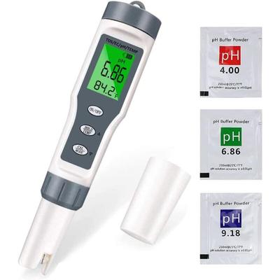 Ersandy - PH-Meter-Tester, 4-in-1 elektronischer Schwimmbad-PH-Tester, ph tds ec- und Image
