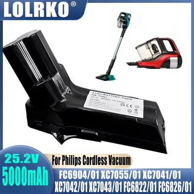 25,2 V Ersatzakku für Philips SpeedPro Max Akku-Staubsauger 7000 8000 Serie Aqua Plus XC7057/01 XC8049/01 XC8057/011 Image