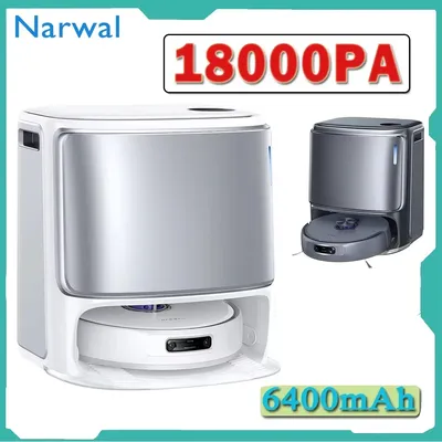 Narwal freo z10 ultra 18000pa roboter vakuum mit selbst entleeren der basisstation ai vision dirt Image
