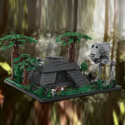 5770PCS Berühmte Star Film MOC modulare Endor Schlacht Imperial Bunker von Schild Generator Modell Image