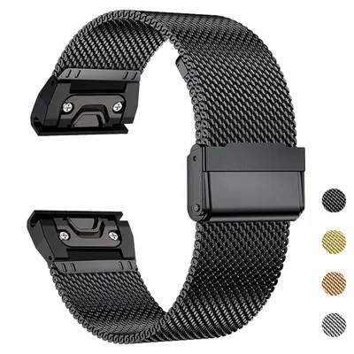 20 22 26 mm für Garmin Fenix 8 51 mm 7X 7 Pro Fenix 6X 6 5X 5Plus Tactix 7 Quick Fit Edelstahlband Image