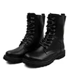 COZOK Motorradstiefel Herren Winterschuhe Warm Wasserdicht Herren Lederstiefel Schuhe Cowboy