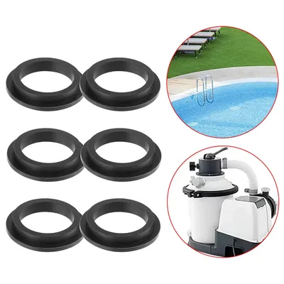 6Pcs Pool Filter Gasket Swimming Pool Accessories Replace Compatible With Intex Sand Filtration Pump Motor O-Ring Gasket