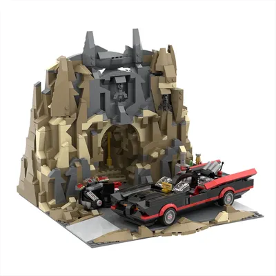 800PCS hero Film MOC Modulare Batcave Klassische Batmobil modell DIY kreative ideen Kind Montage Image