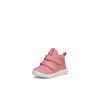 Lauflernschuh ECCO "SP.1 LITE", Kinder, Gr. 23, rosa, Leder, Textil, casual, Schuhe, Klettschuh, High Top Sneaker mit wasserdichter GORE-TEX Membrane