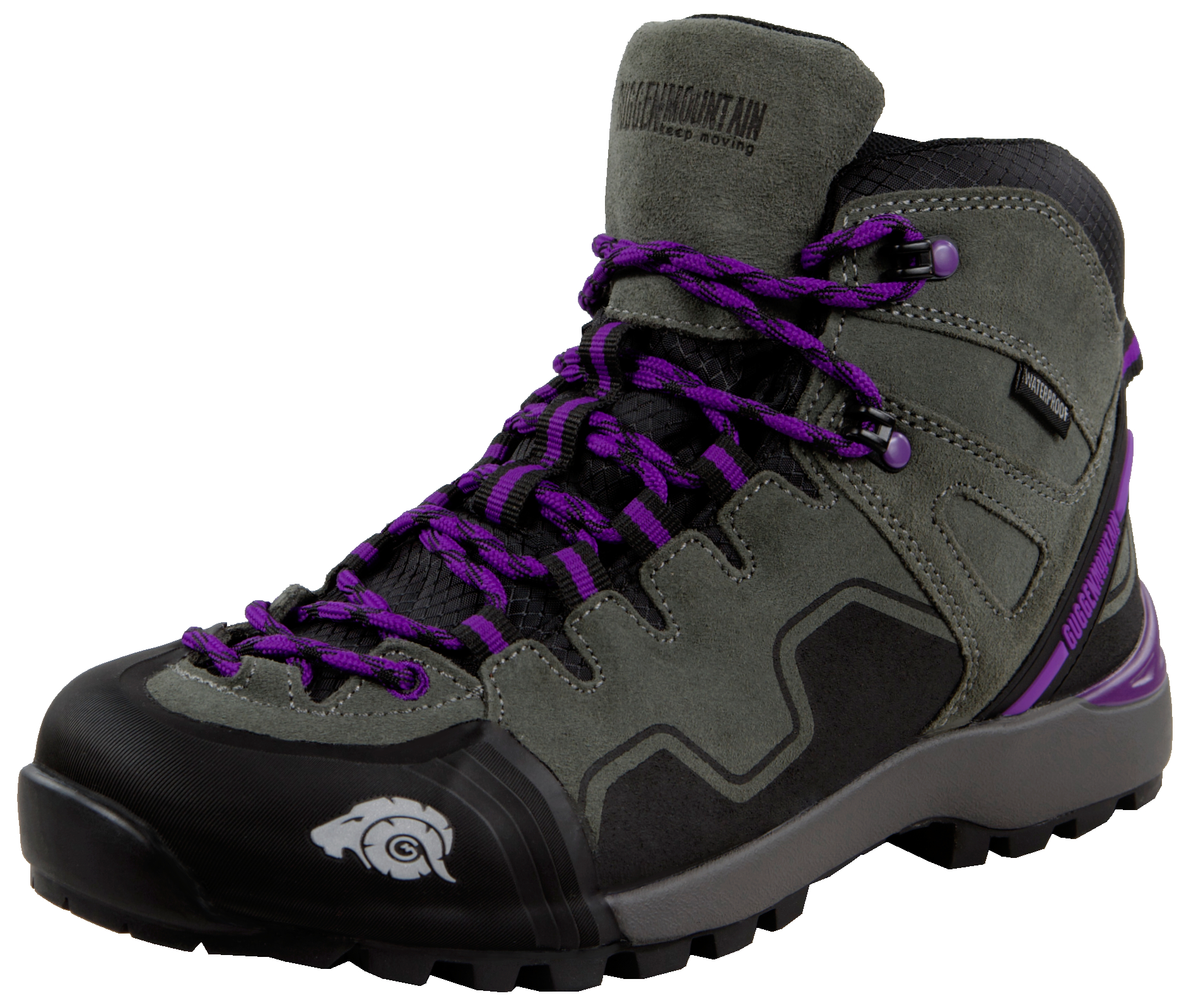 Damen Trekking-& Wanderstiefel Wildleder Grau