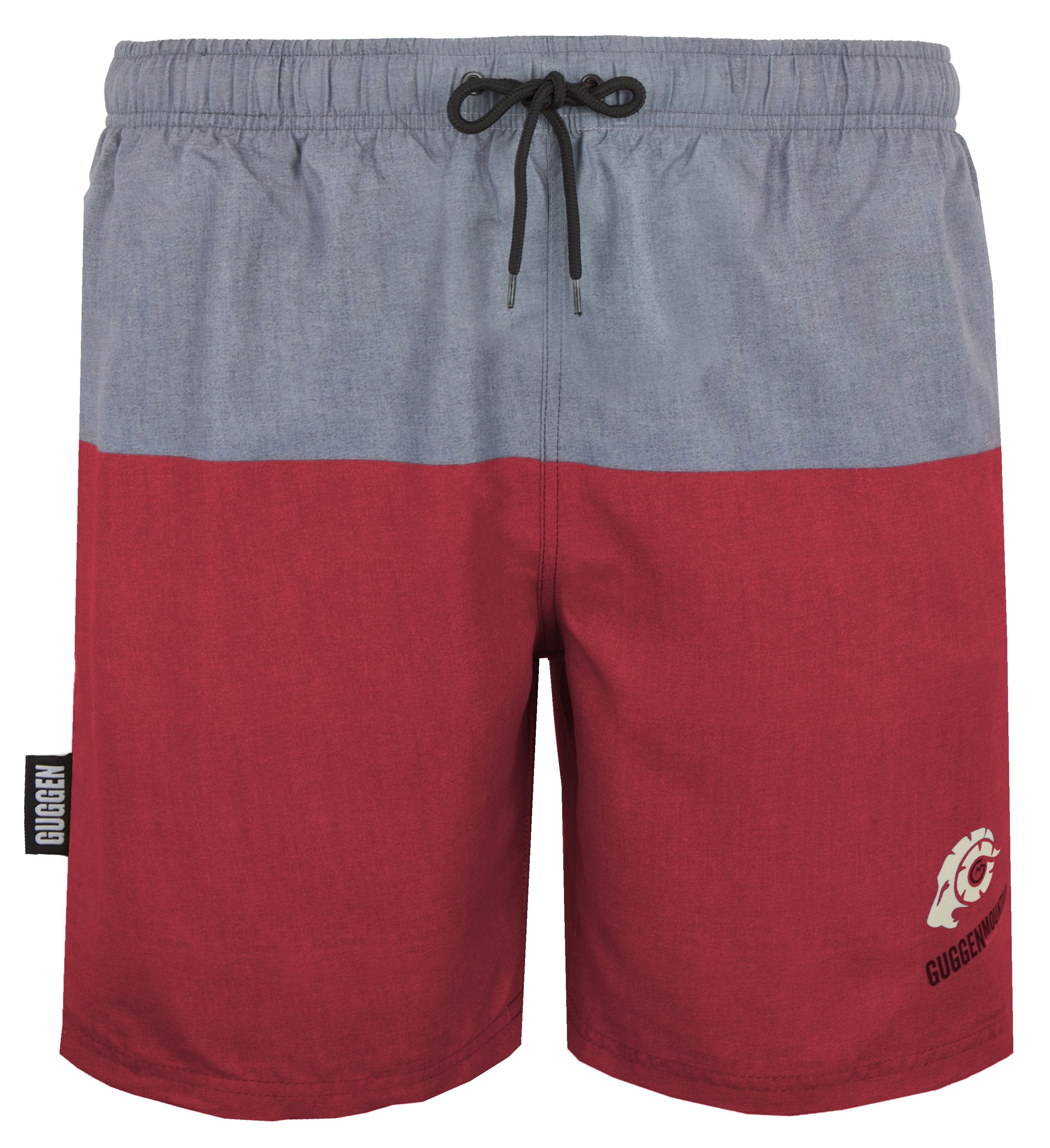 Herren Badehose mit Muster Streifen Rot Image