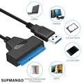 Cavo da SATA a USB 3.0 / 2.0 per disco rigido SSD HDD esterno da 2.5 pollici SATA 3 adattatore a 22